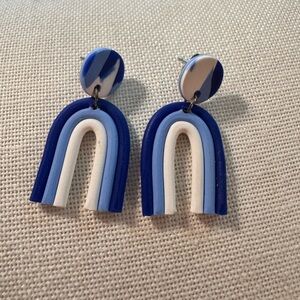 Handmade rainbow earrings